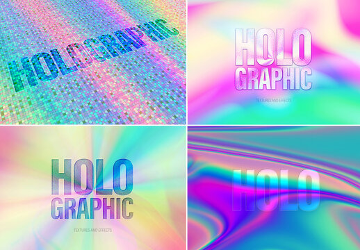 Holographic Textures and Text Effects