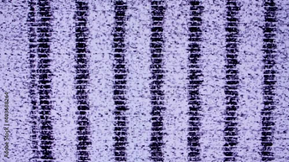 Poster analog static noise texture. monochrome, black and white offset flickering noise. screen damage tv e