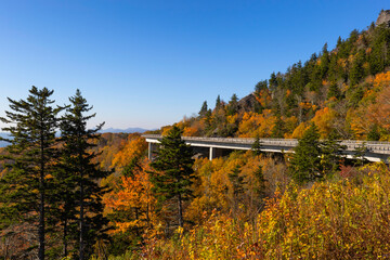 Linville Viaduct along the Blue Ridge Parkway in NC