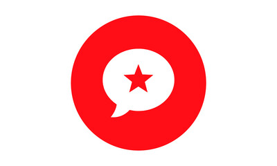 Obraz premium Chat Icon simple design flat design