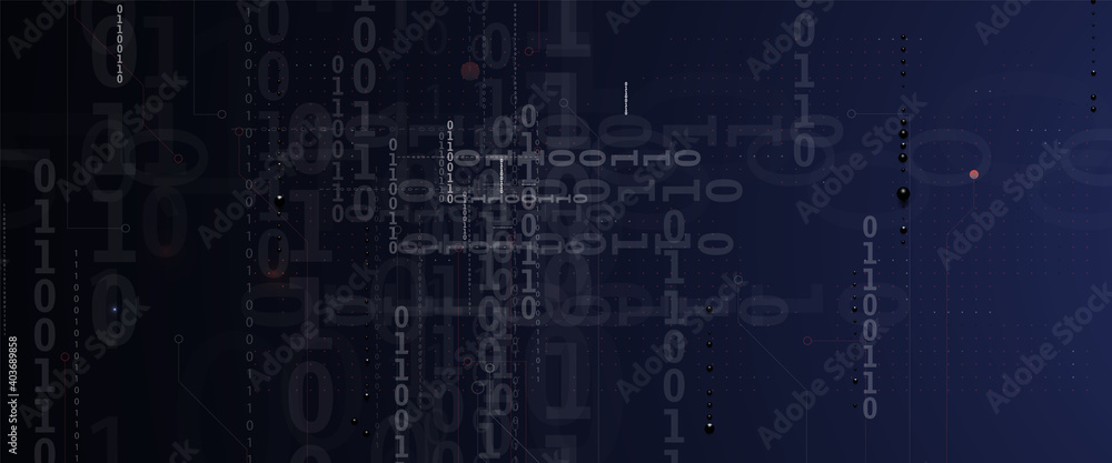 Aufkleber Software development abstract technology code and script background