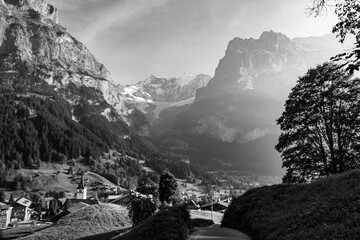 Hiking Swiss Alps, Bernese Oberland, Eiger Mönch Jungfrau, Grindelwald, Switzerland