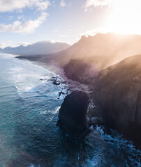 Roque Del Moro on Sunrise at Fuerteventura