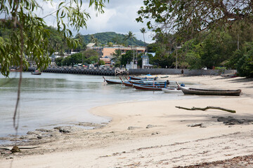 boats on the beach
