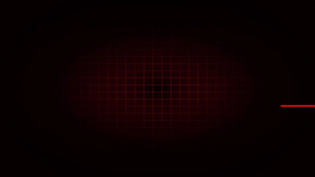 Heart rate graph. Heart beat. Ekg icon wave. Red color on black background. 4k footage animation.