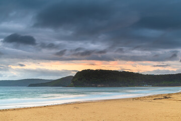 Overcast Summer Sunrise at the Beach