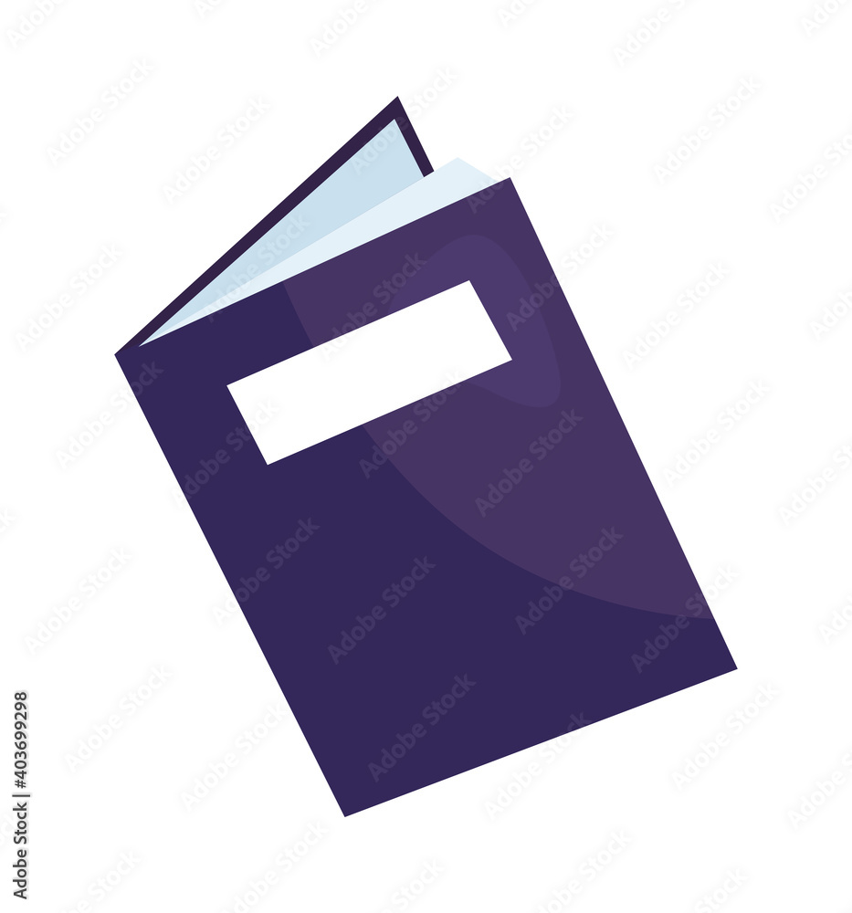 Poster library text book open educative icon vector illustration design