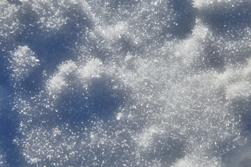 Beautiful snow texture with sharp edges