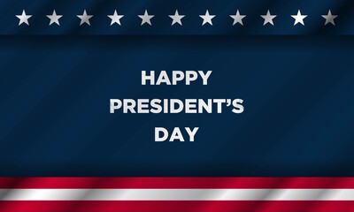 Obraz na płótnie Canvas President's Day Background Design. Vector Illustration.