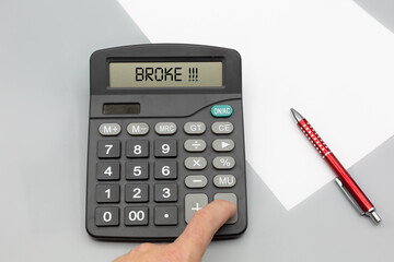 Person calculates his money and finds that he is broke and penniless due to corona or covid-19 and...