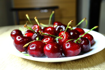 cherries in a bowl