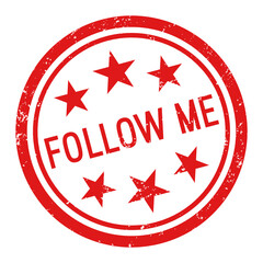 Follow me - red stamp