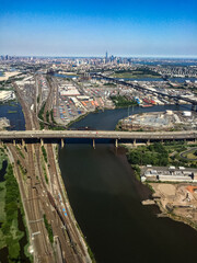 Obraz premium Aerial shot of Stockholm, Sweden in June