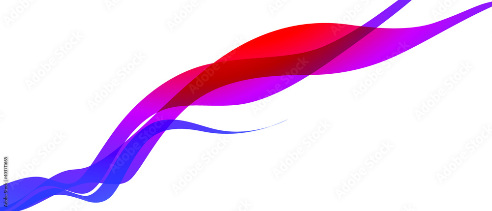 Poster color wave element for web design. modern abstract vector background.