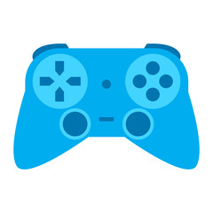 blue flat style joystick icon design. icon design for the template