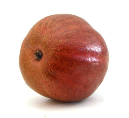 Ripe pear fruit isolated on white background cutout