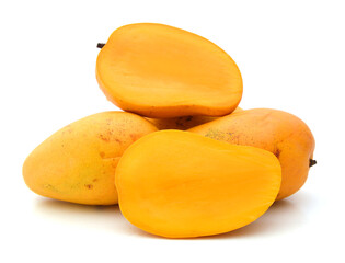 Naklejka na ściany i meble Mango fruit isolated on white background.