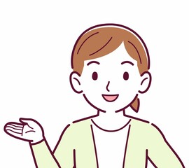 Young woman in a cardigan