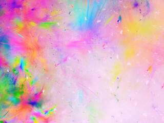 rainbow abstract fractal background 3d rendering illustration