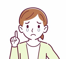 Young woman in a cardigan