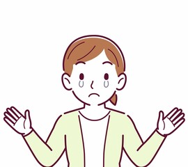 Young woman in a cardigan