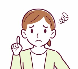 Young woman in a cardigan