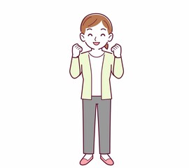 Young woman in a cardigan