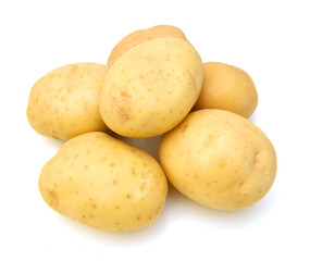 Potatoes isolated on white background