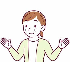 Young woman in a cardigan