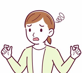 Young woman in a cardigan