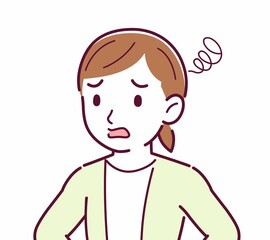 Young woman in a cardigan