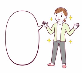 Young woman in a cardigan