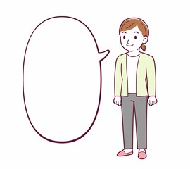 Young woman in a cardigan