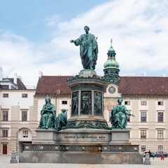 Fototapeta premium Monument to Kaiser Franz I in Hofburg, Vienna