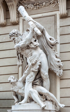 Hercules slaying Antaeus, Hofburg Palace, Vienna
