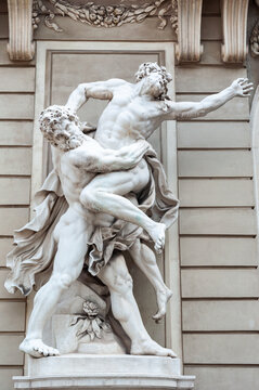 Hercules wrestling Antaeus, Hofburg Palace, Vienna