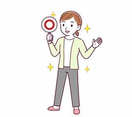 Young woman in a cardigan_quiz