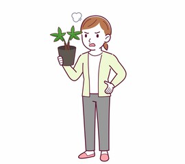 Young woman in a cardigan_prants