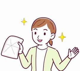 Young woman in a cardigan_rag