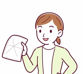 Young woman in a cardigan_rag