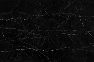 Fototapeta na wymiar Black marble natural pattern for background, abstract black and white