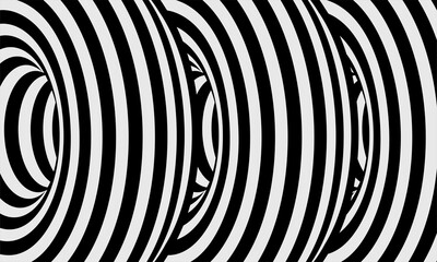abstract lines design black white tunnel monochrome hypnotic stripes wavy optical background part 7
