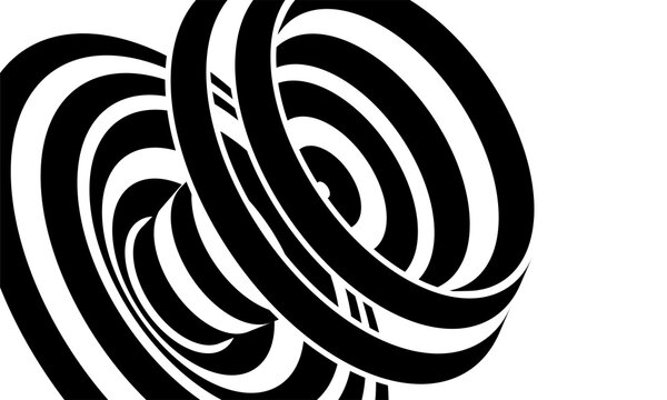 abstract lines design black white tunnel monochrome hypnotic stripes wavy optical background part 1 © iqballwew
