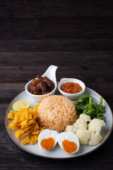Fried Rice with Spicy Shrimp Paste Dip , Thai Street Food