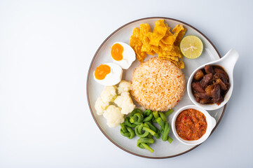 Fried Rice with Spicy Shrimp Paste Dip , Thai Street Food