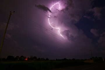 lightning in the night