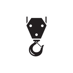 crane hook icon symbol sign vector