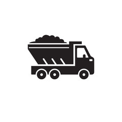 dump truck icon symbol sign vector