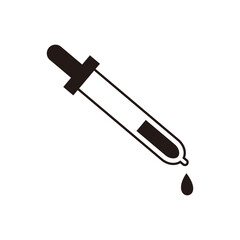 Dropper vector flat pictogram illustration on white background