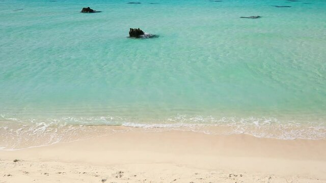 beautiful beach and healing sound waves in Okinawa Irabu island 17end